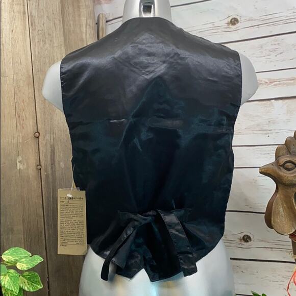 Katch Me NWT Retro BoHo Suede Leather Western Cowboy Ranch Rancher Vest S G - Picture 2 of 6